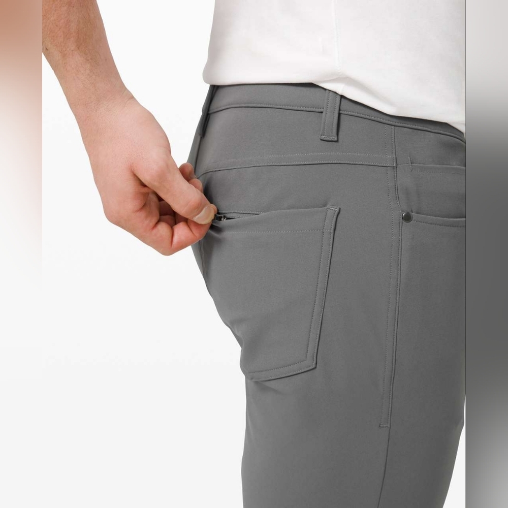 Lululemon ABC Pant Slim 30" Warpstreme Asphalt Grey Size 33 - Picture 9 of 16